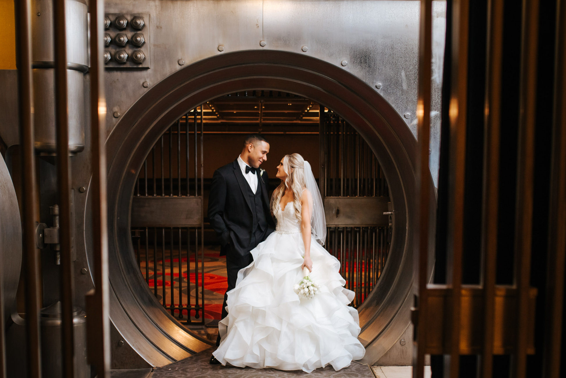 One King Toronto New Years Eve Wedding - portrait in the vault
