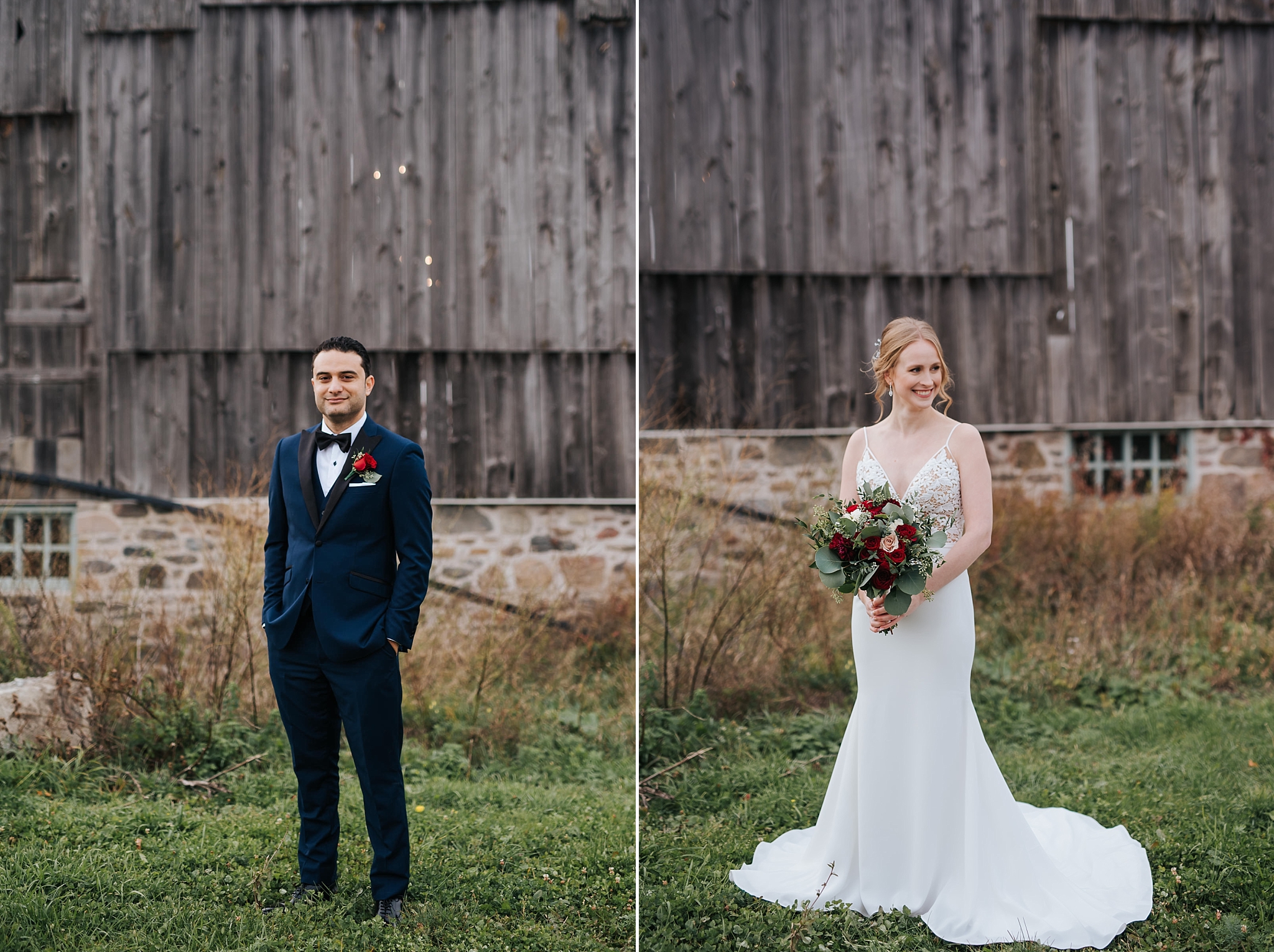 Waterstone Estate & Farms Wedding - bride and groom portrait